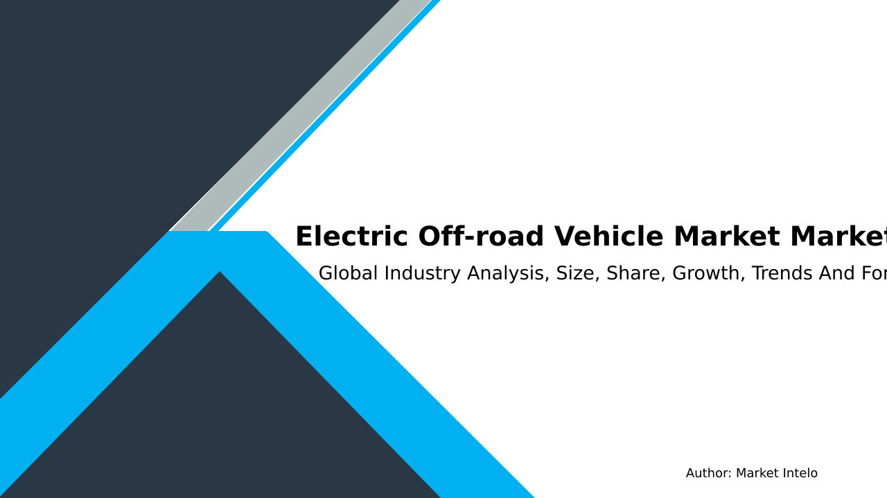 Electric Off-road Vehicle Market Research Report 2033