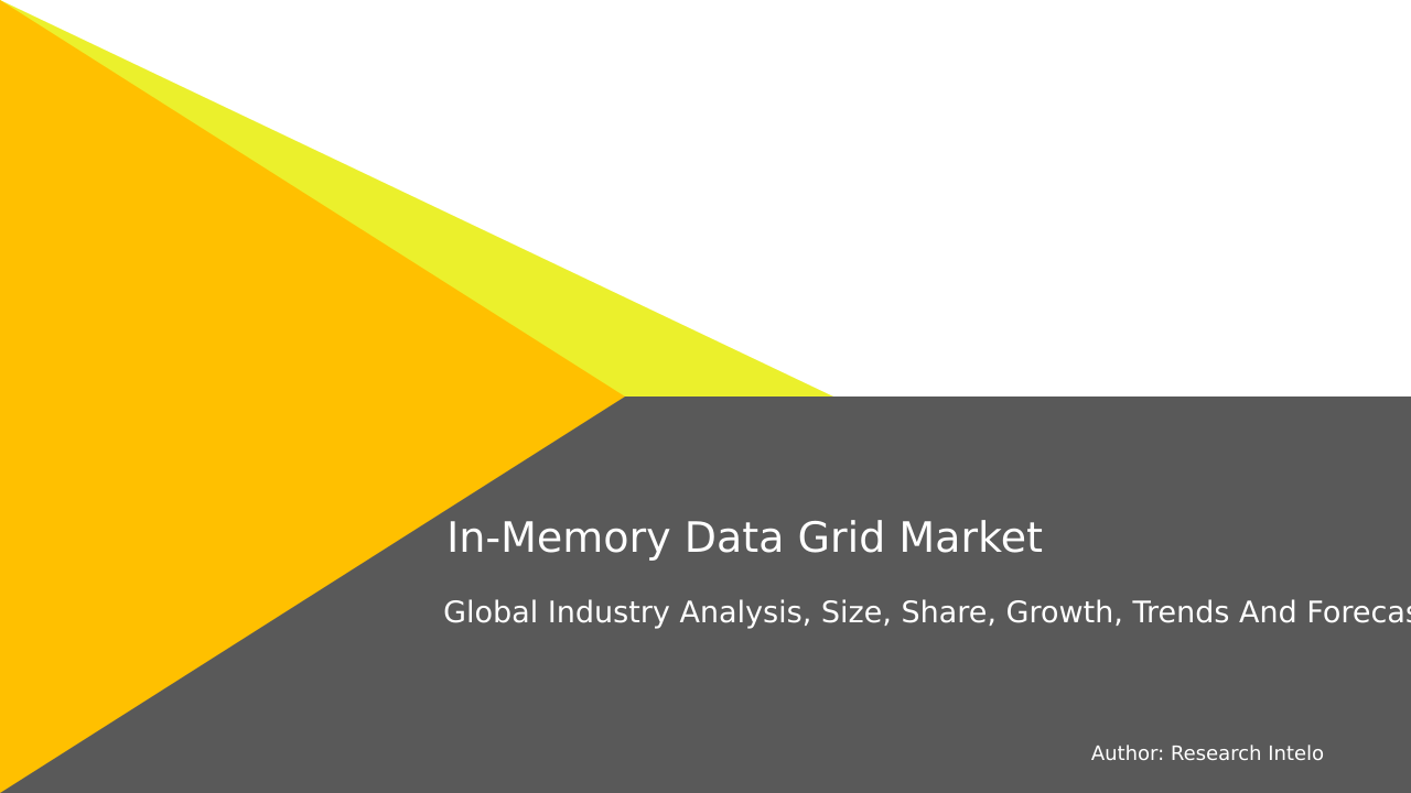 In-Memory Data Grid Market Research Report 2033