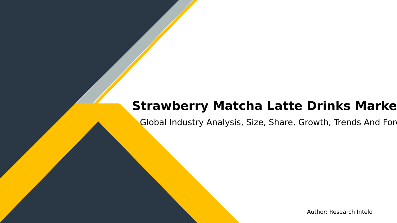 Strawberry Matcha Latte Drinks Market Research Report 2033