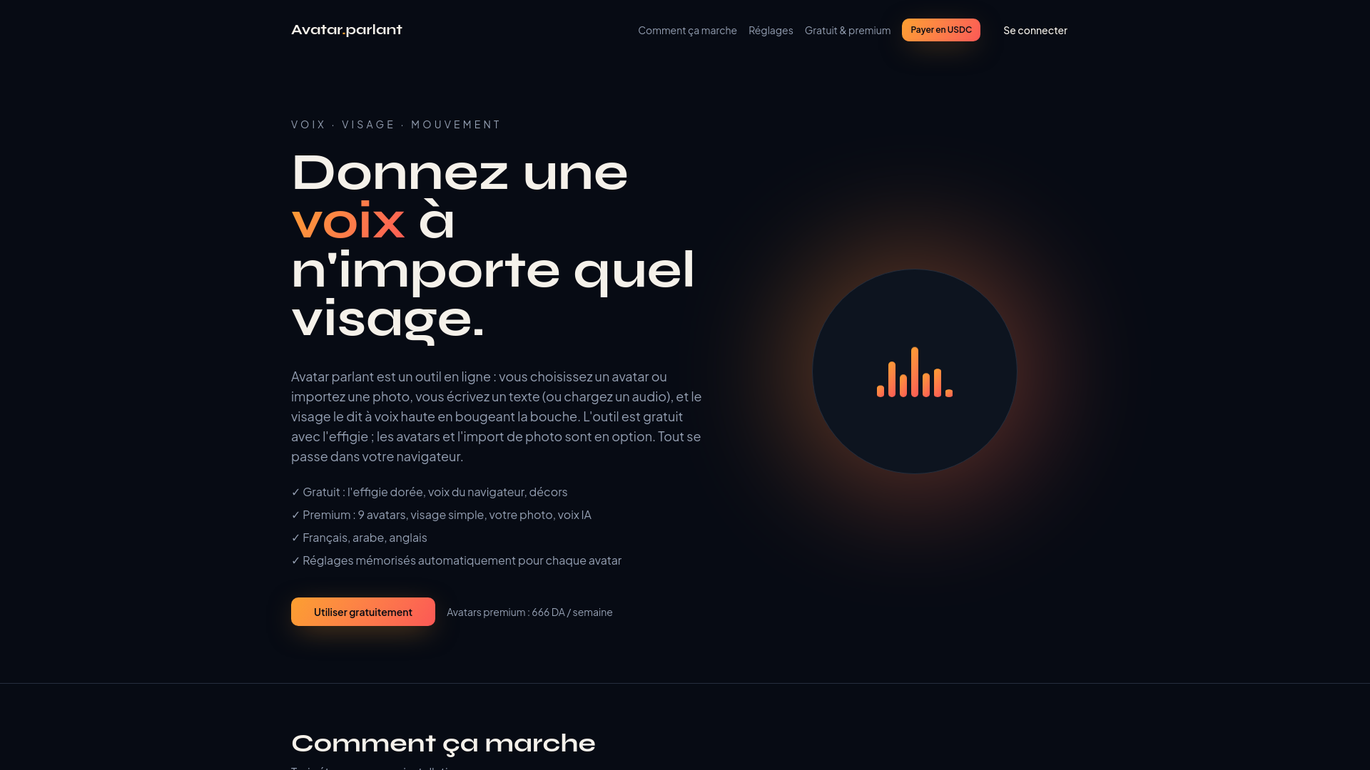 Avatar parlant — Faites parler n'importe quel visage